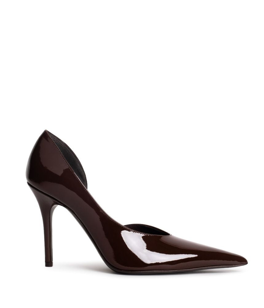 BARBARA PATENT LEATHER IN CHOCOLATE