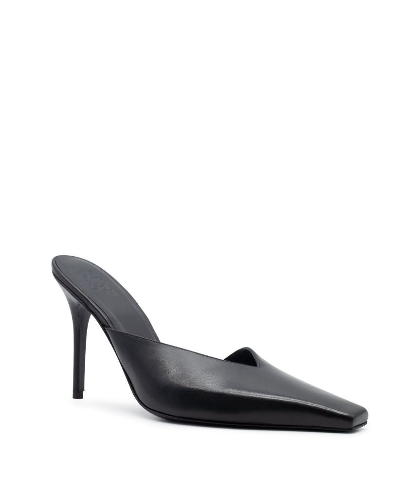 BOSS MULE LEATHER IN BLACK