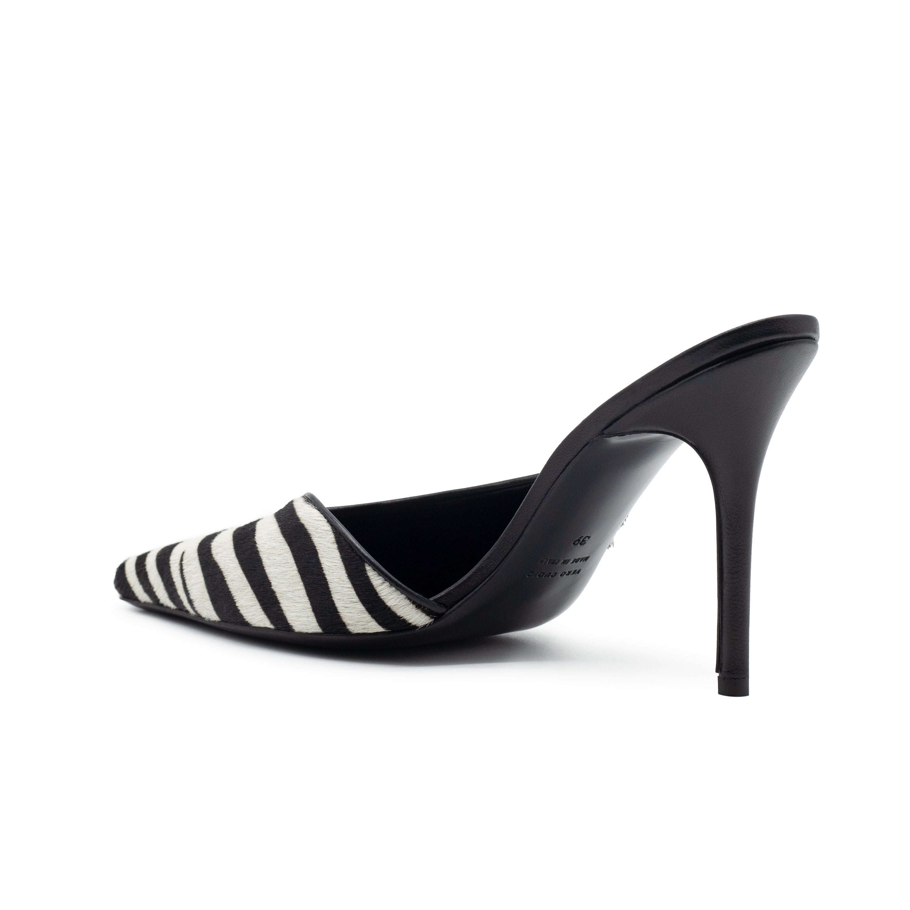 BOSS MULE ZEBRA PONY LEATHER