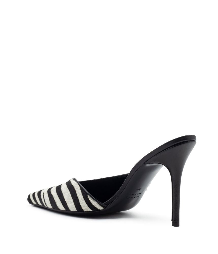 BOSS MULE PONY LEATHER IN ZEBRA