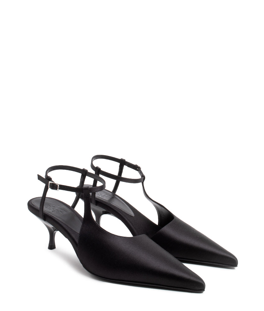 CALLAS SATIN IN BLACK