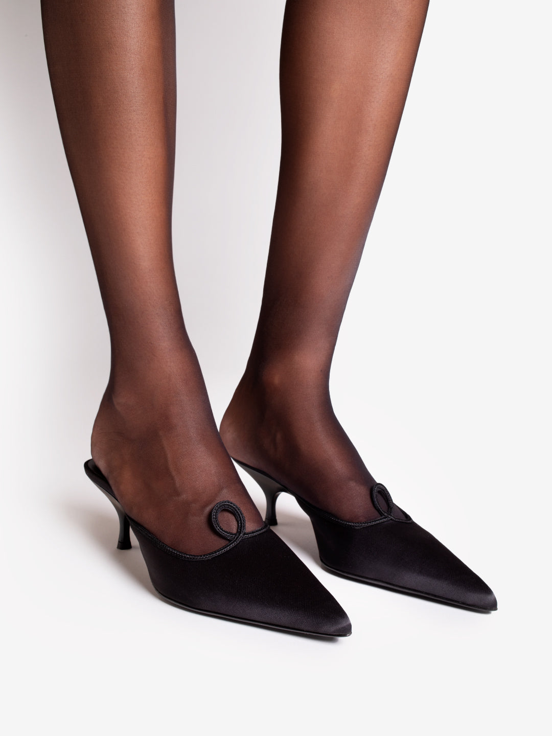 ELIZA SATIN IN BLACK