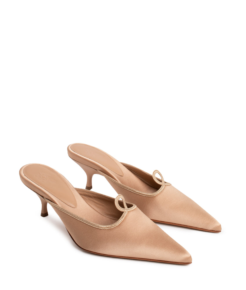 ELIZA SATIN IN CHAMPAGNE
