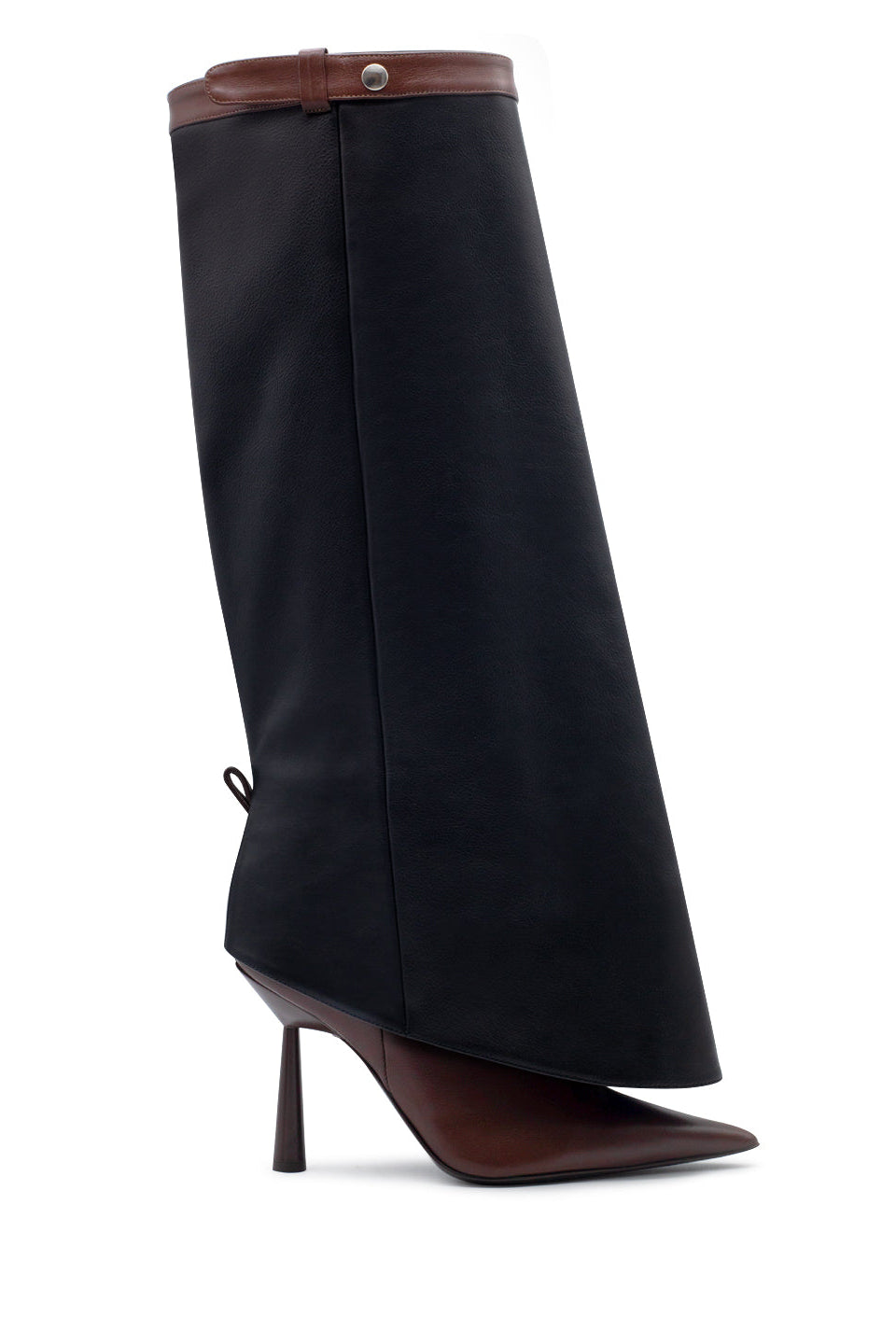 FLORENCE CALF LEATHER IN BLACK / BROWN