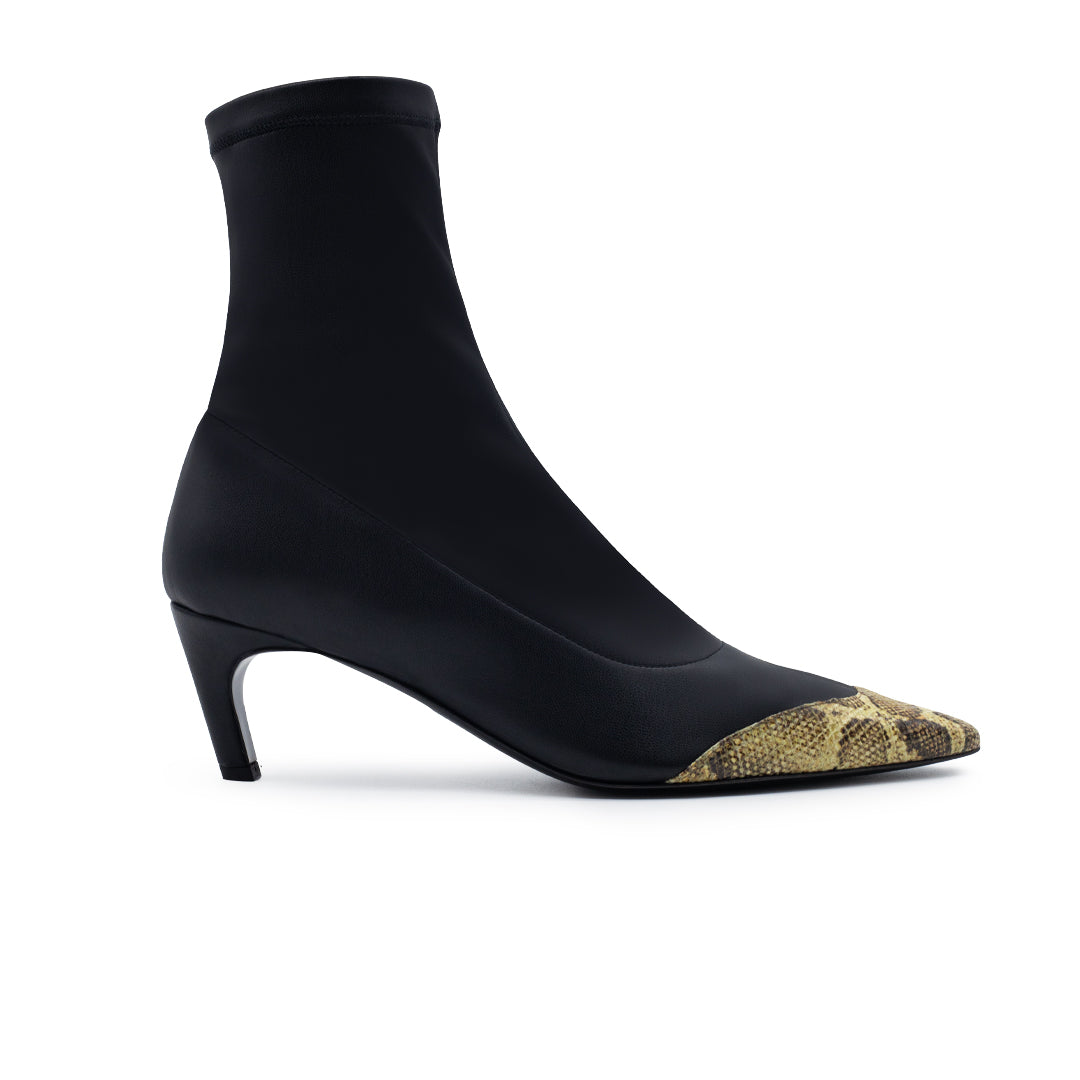 FRANCES SYNTHETIC LEATHER STRETCH BLACK E PYTHON