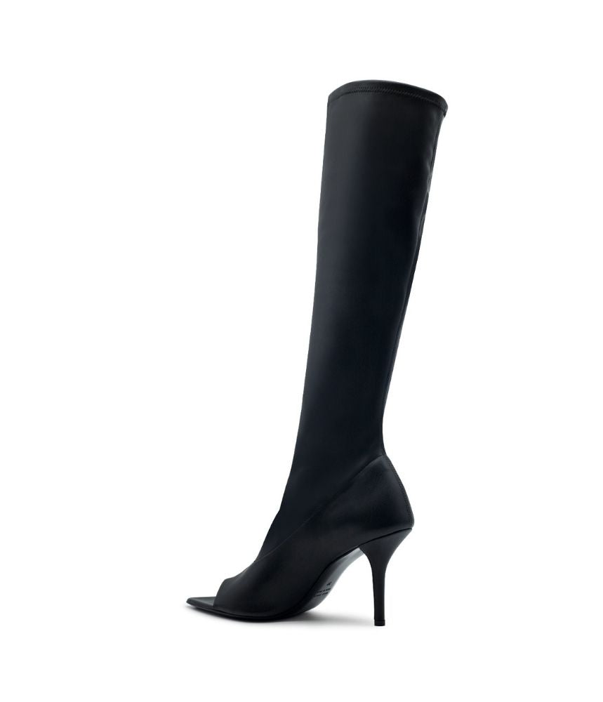 FREYA BOOT SYNTHETIC LEATHER STRETCH IN BLACK