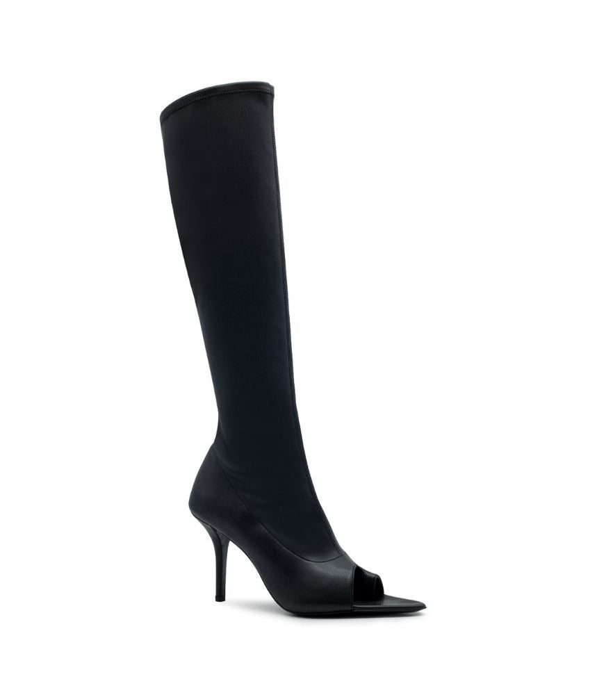 FREYA BOOT SYNTHETIC LEATHER STRETCH IN BLACK