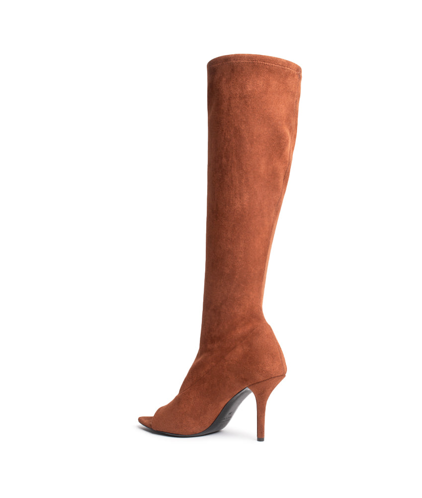 FREYA BOOT SUEDE LEATHER STRETCH IN CARAMEL