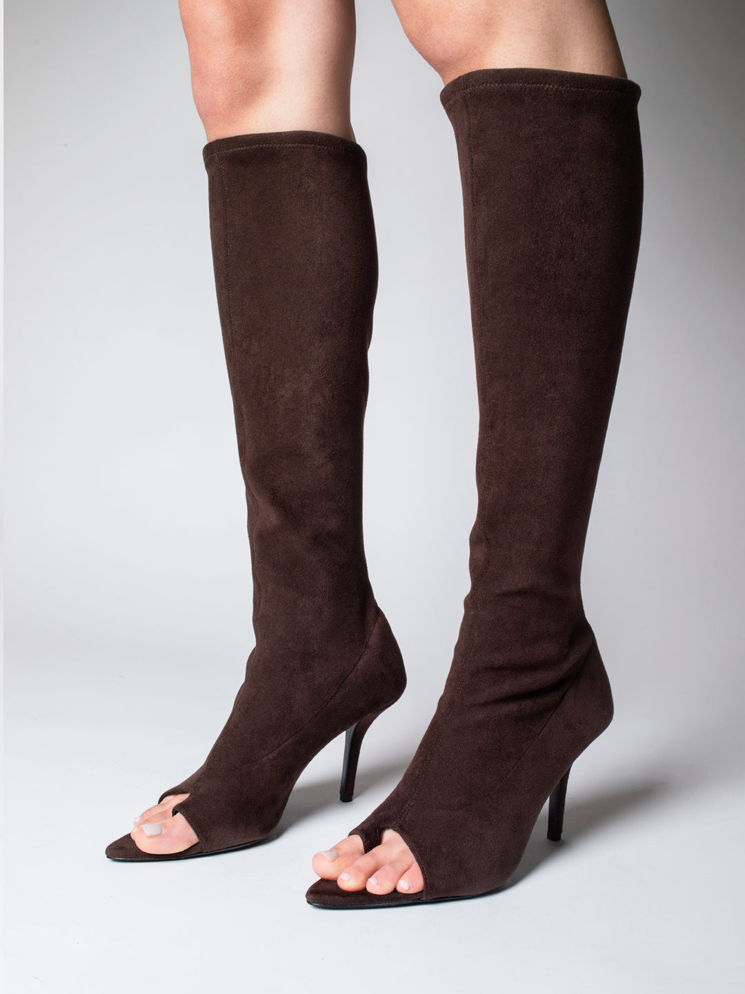 FREYA BOOT SUEDE LEATHER STRETCH IN TIRAMISU'
