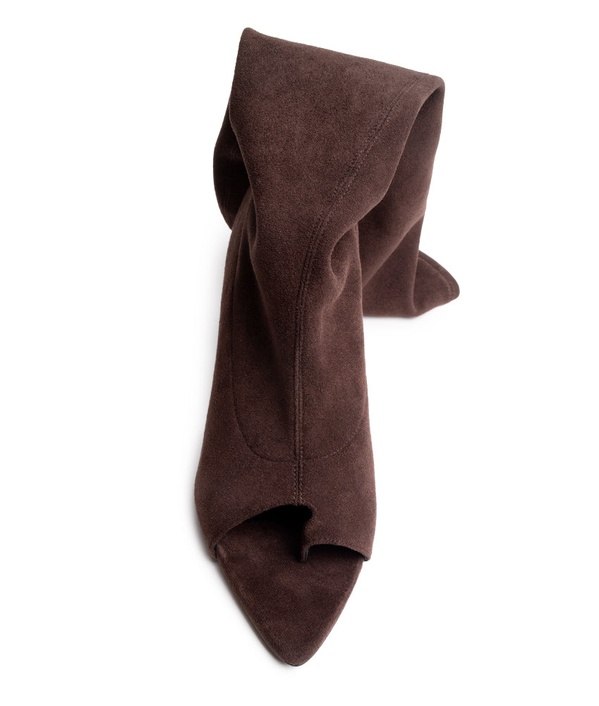 FREYA BOOT SUEDE LEATHER STRETCH IN TIRAMISU'