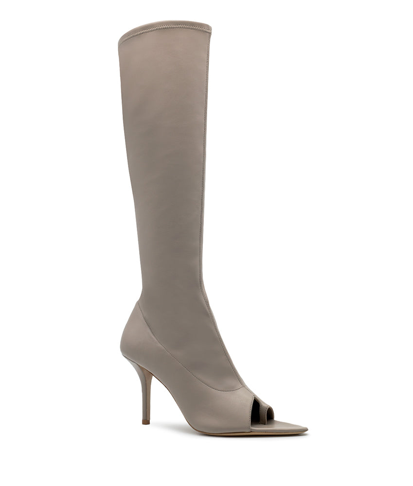 FREYA BOOT SYNTHETIC LEATHER STRETCH IN TAUPE