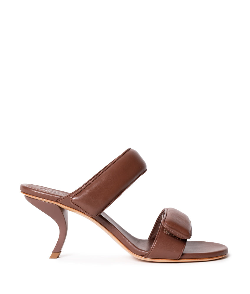 FUMIKO NAPPA LEATHER IN TIRAMISU'