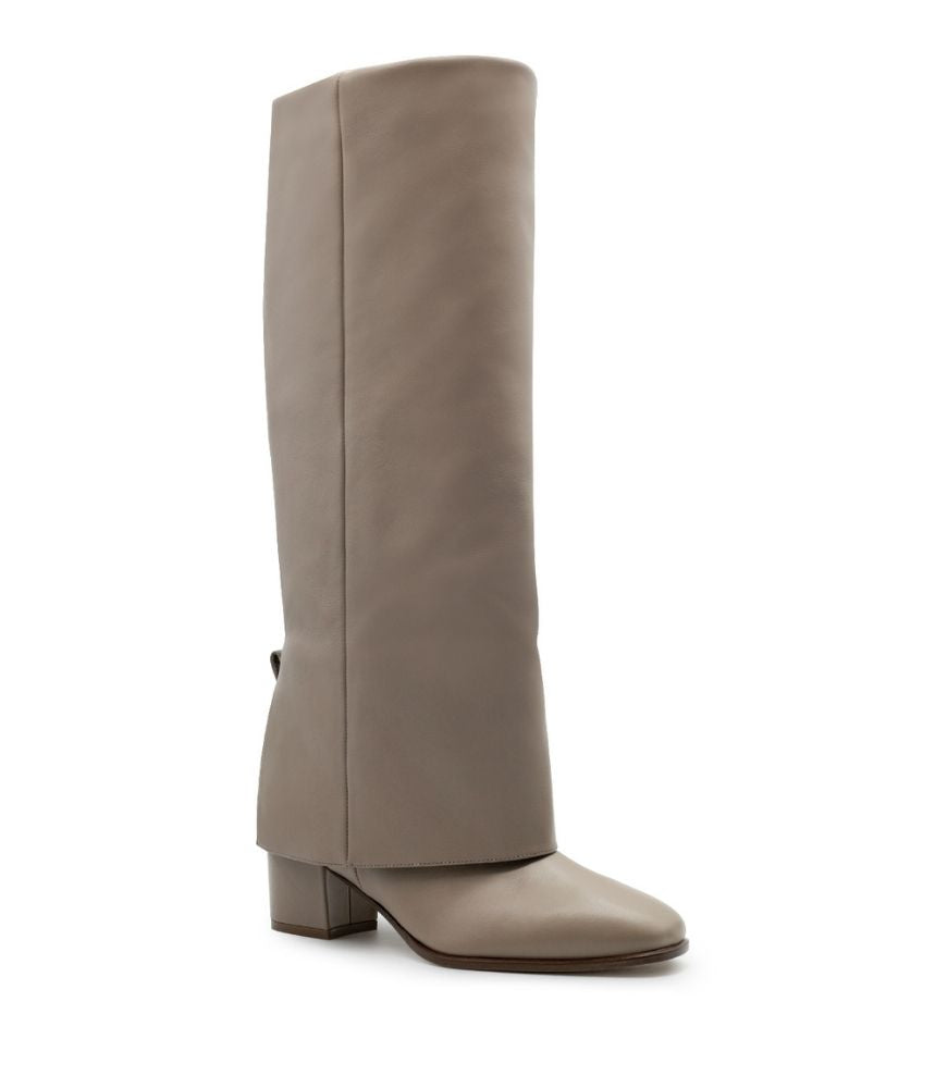 GEORGINA CALF LEATHER IN TAUPE