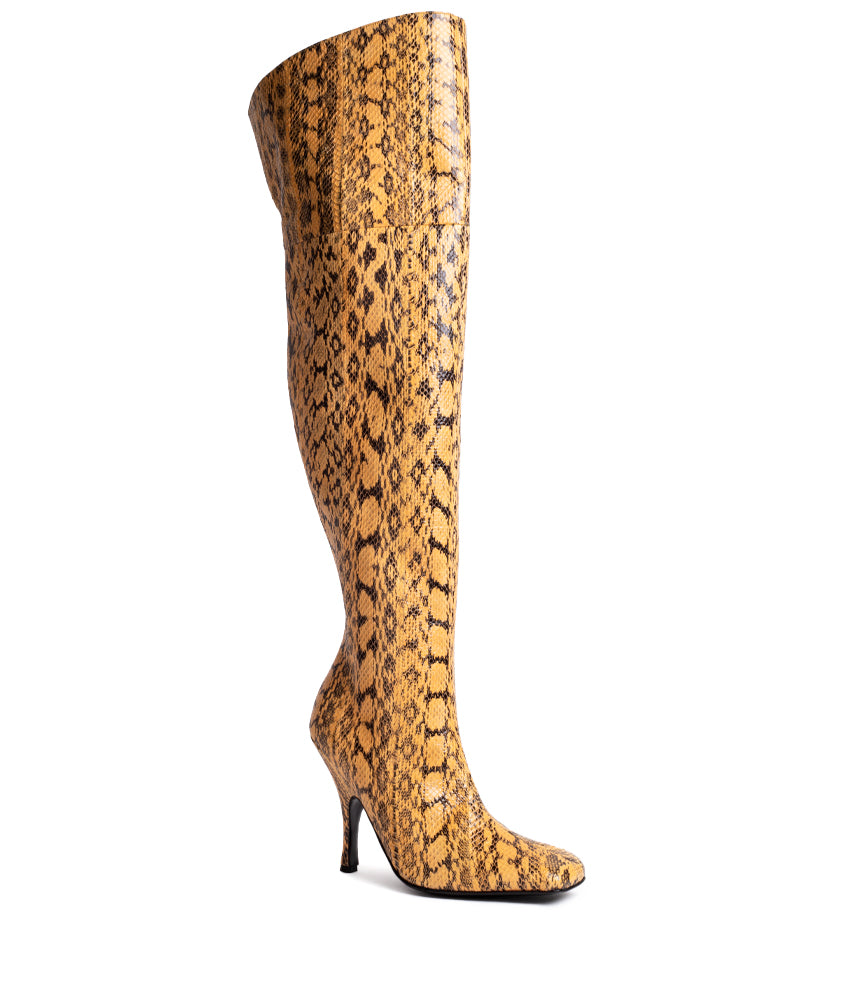 GISELE SYNTHETIC LEATHER IN PYTHON