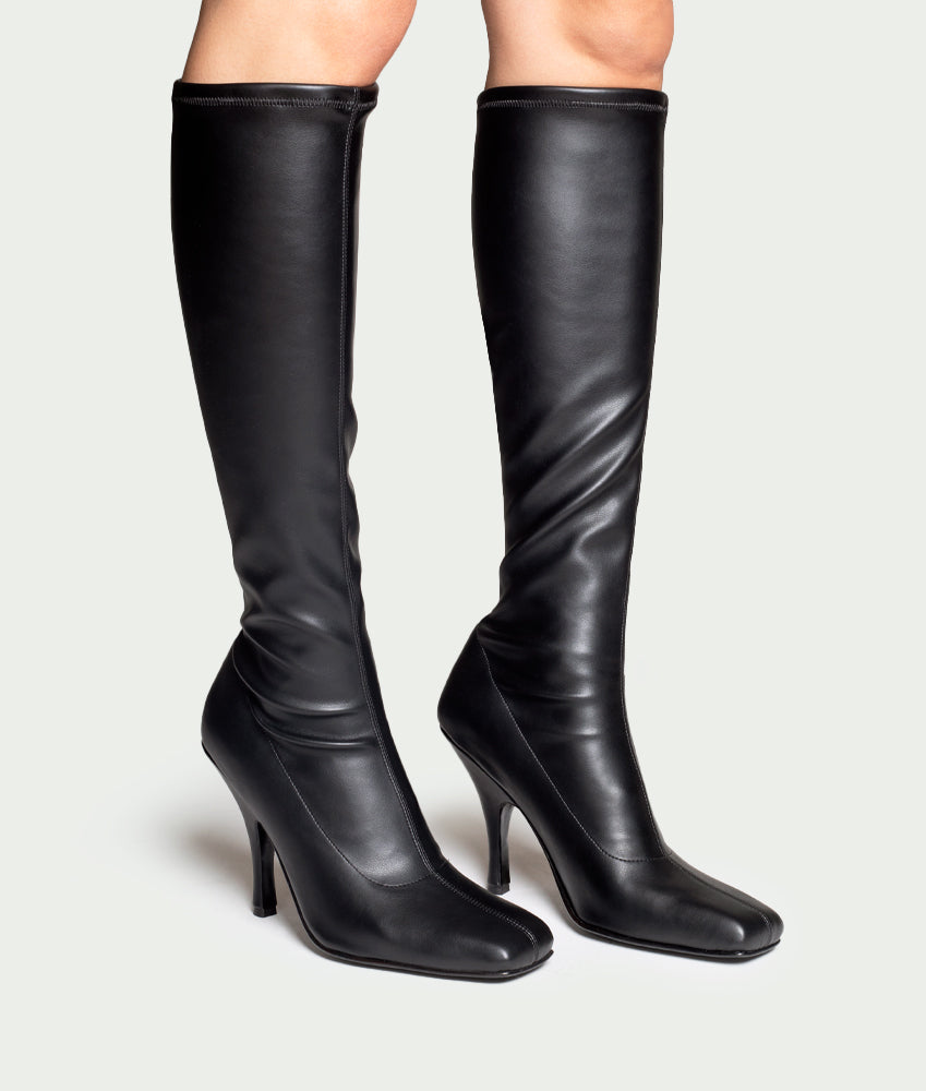 LOLITA SYNTHETIC LEATHER IN BLACK