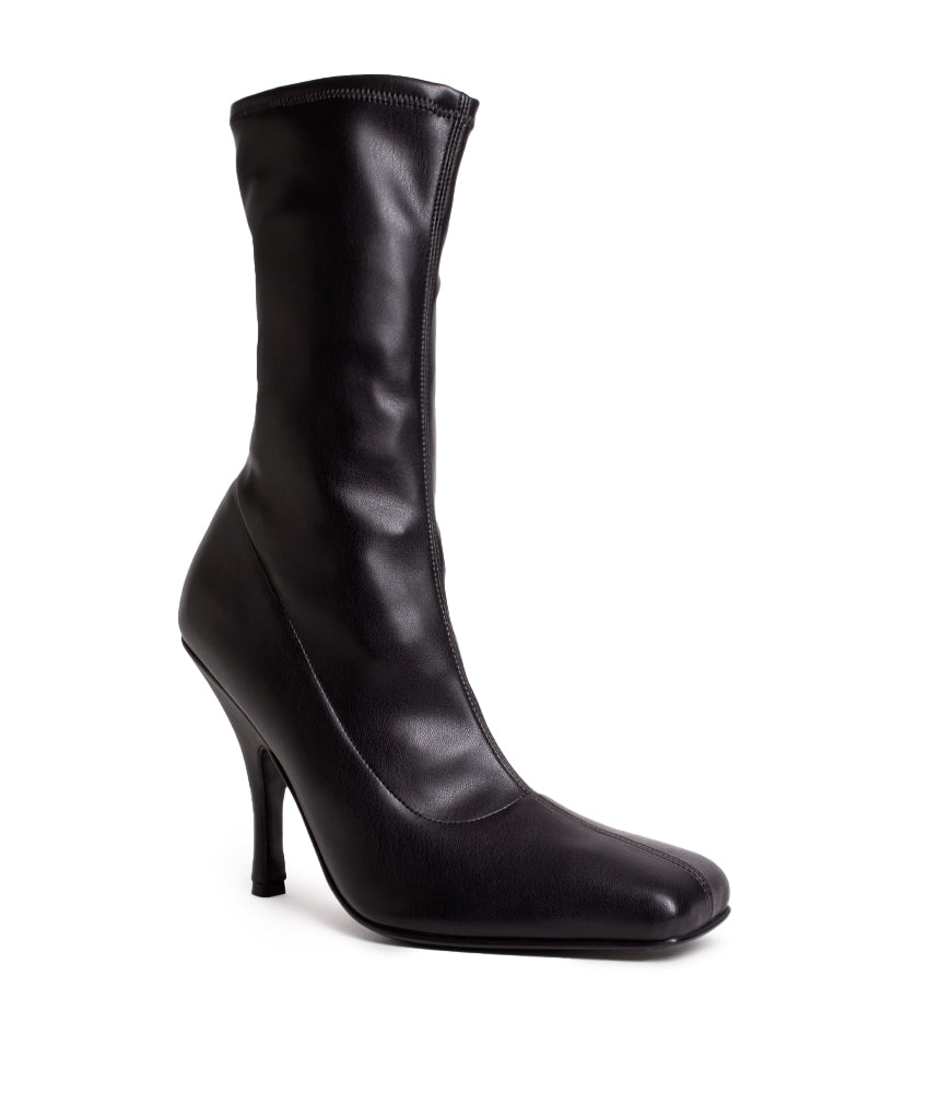 LOULOU SYNTHETIC LEATHER IN BLACK