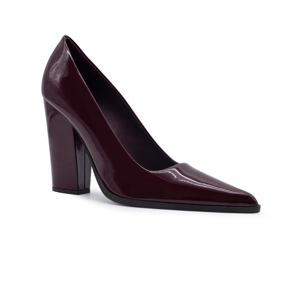 LYNN PATENT LEATHER IN BURGUNDY