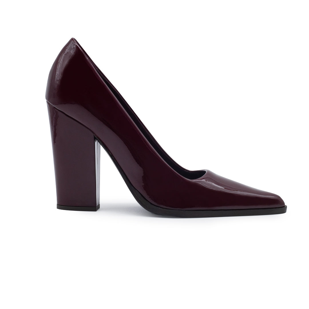 LYNN PATENT LEATHER IN BURGUNDY
