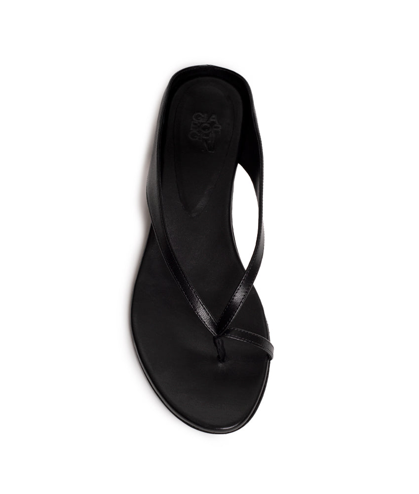 MIGUELA NAPPA LEATHER IN BLACK