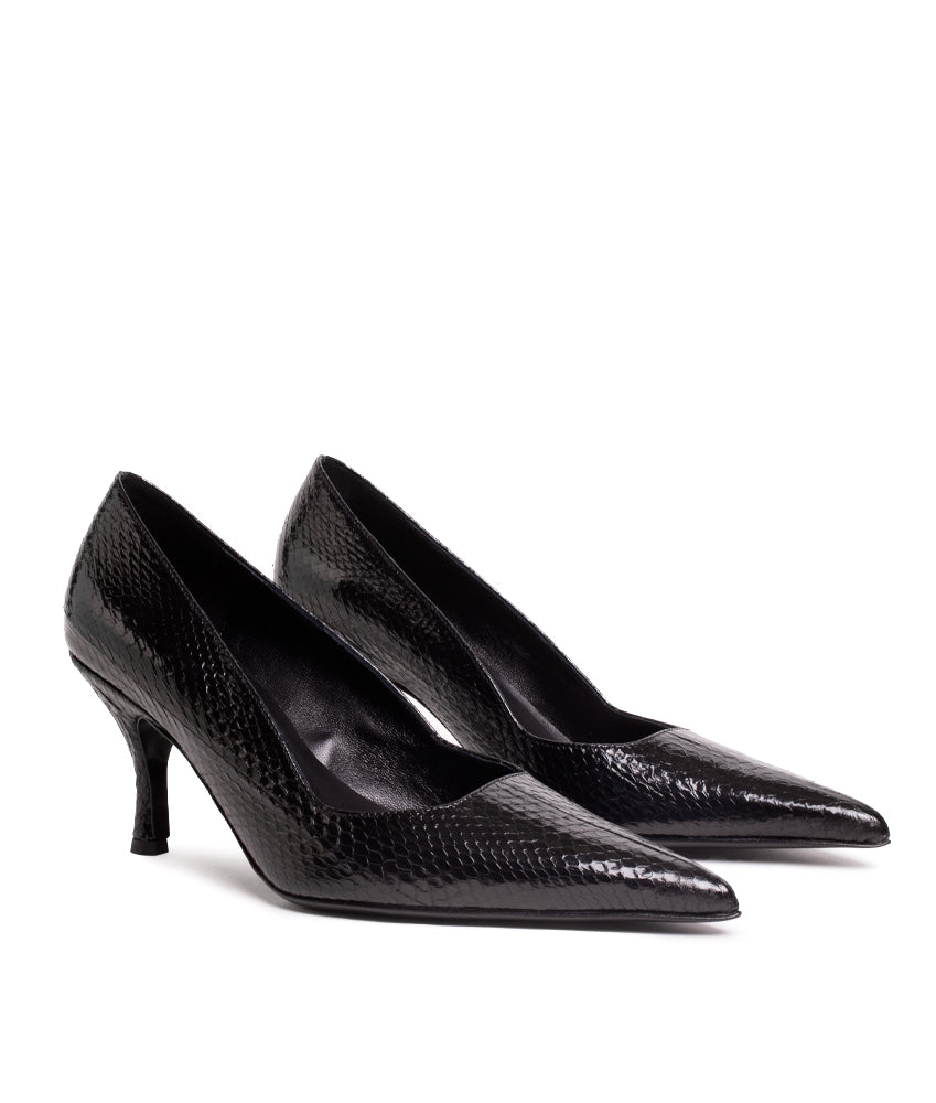 MONSERRAT ELAPHE LEATHER IN BLACK