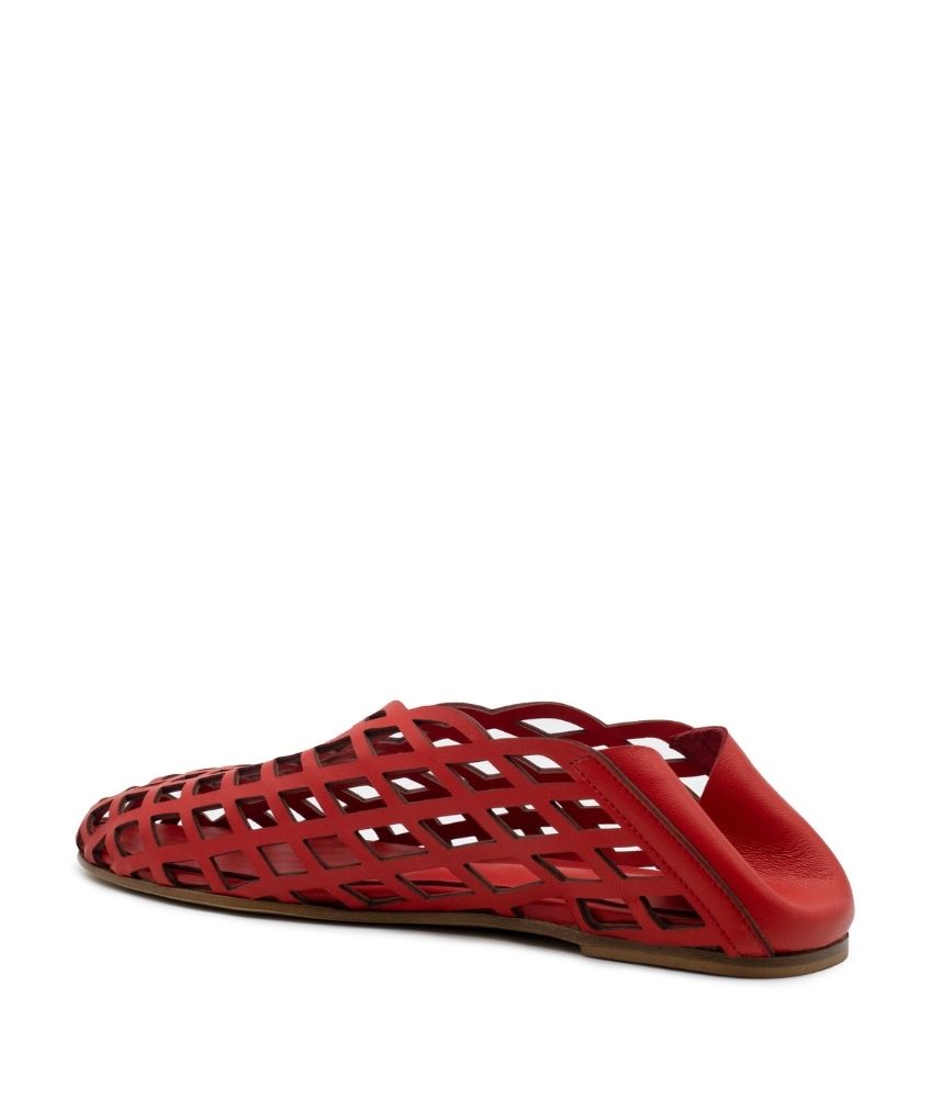 PEEK-A-BOO BALLERINA NAPPA IN RED