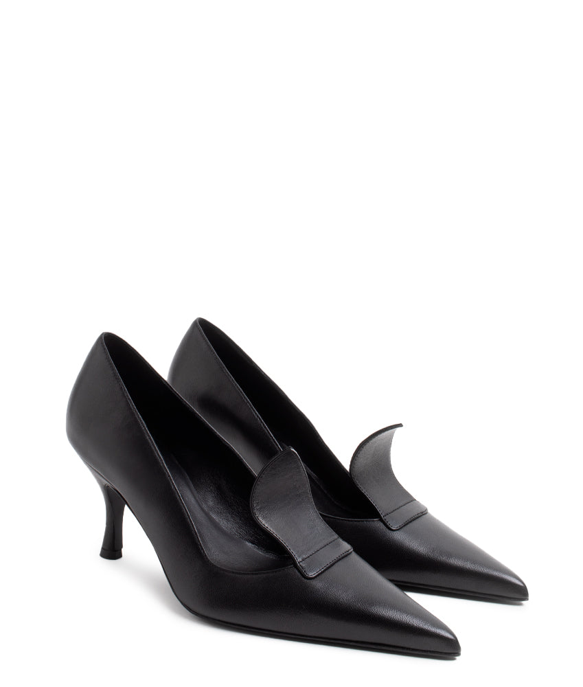 RENATA NAPPA LEATHER IN BLACK