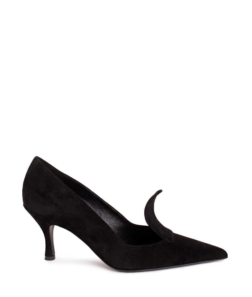 RENATA SUEDE LEATHER IN BLACK