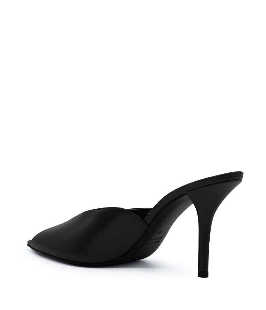 ROMI SHINY CALF LEATHER IN BLACK