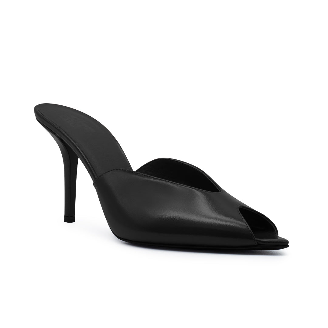 ROMI SHINY CALF LEATHER BLACK