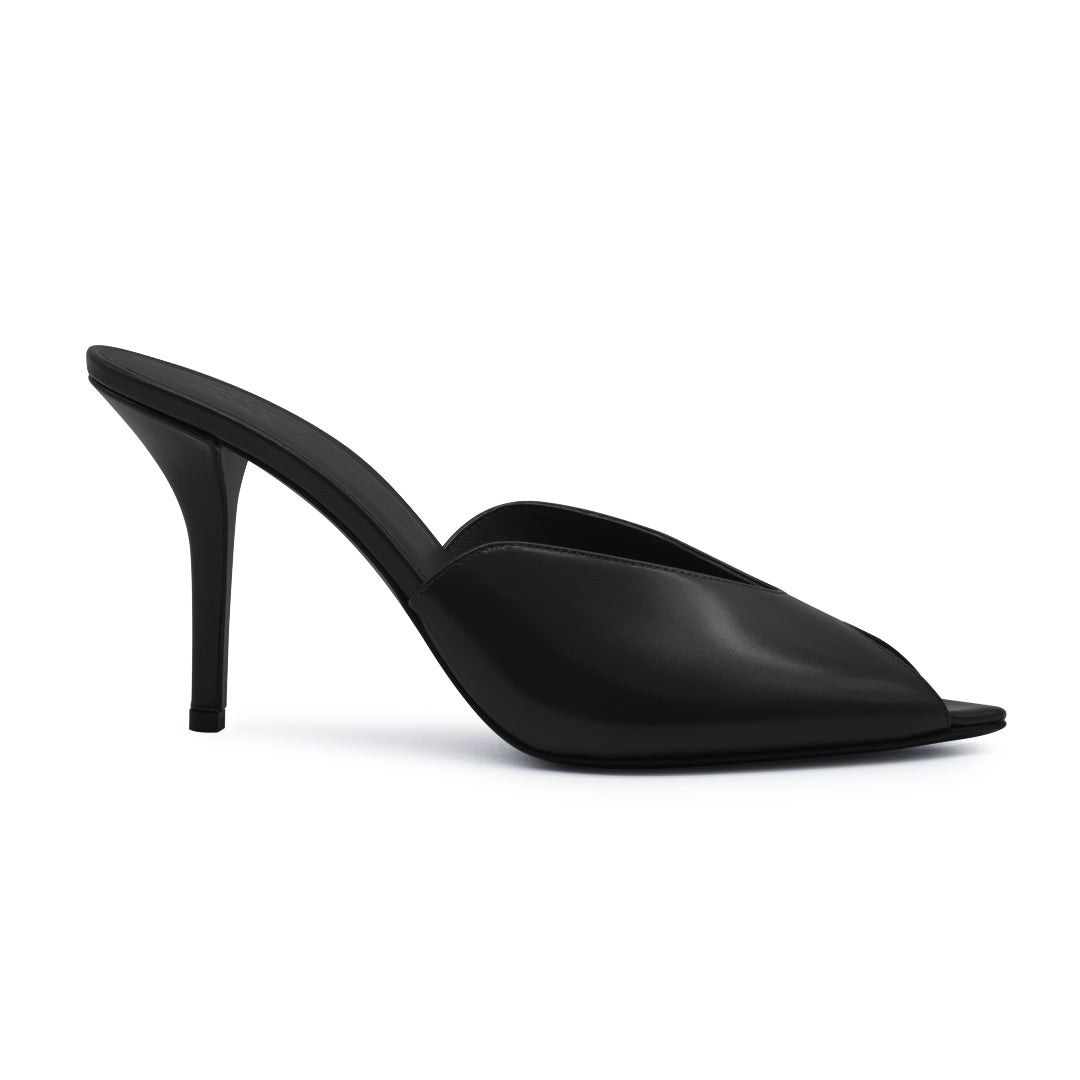 ROMI SHINY CALF LEATHER BLACK