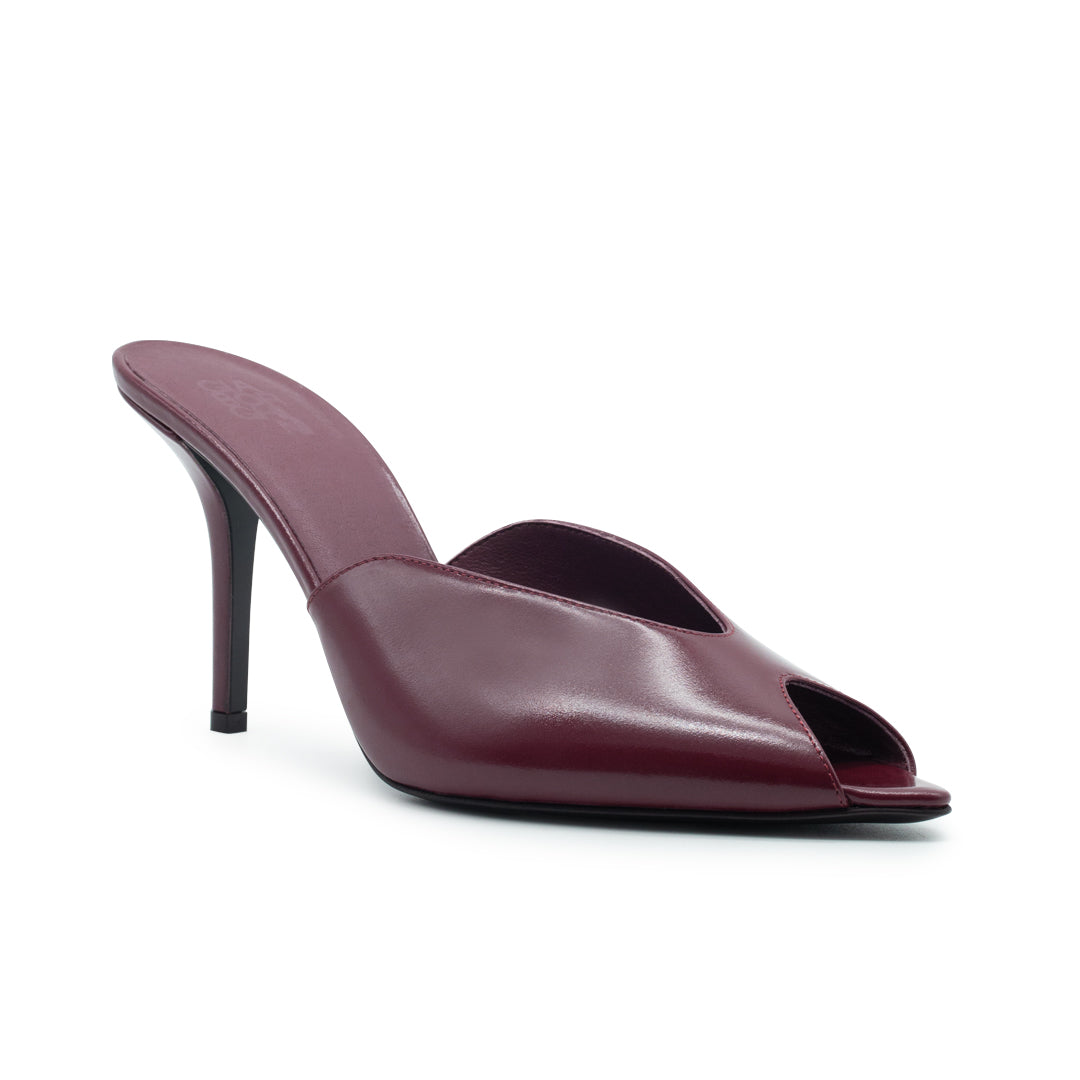 ROMI SHINY CALF LEATHER BORDEAUX