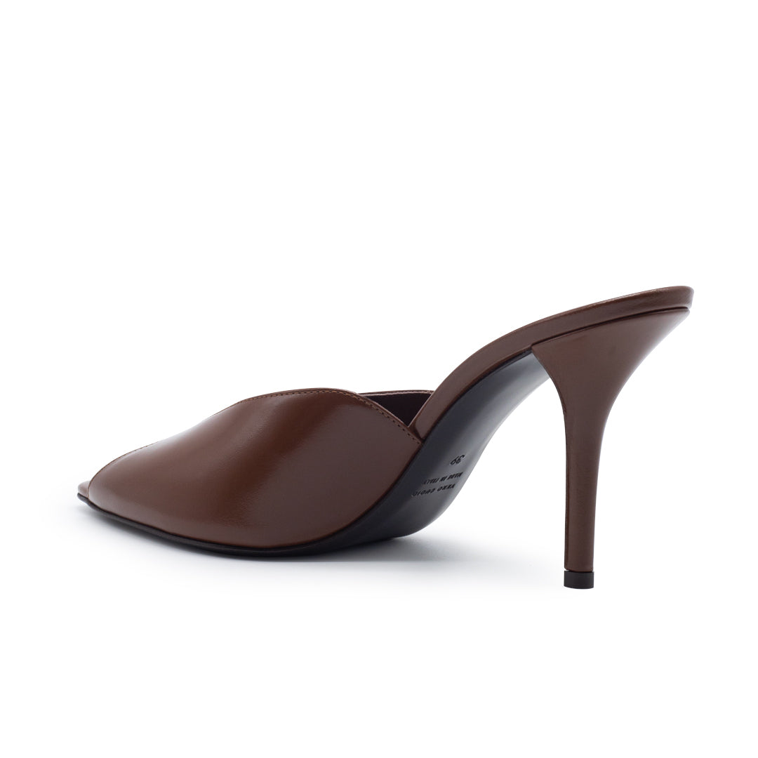 ROMI SHINY CALF LEATHER BROWN