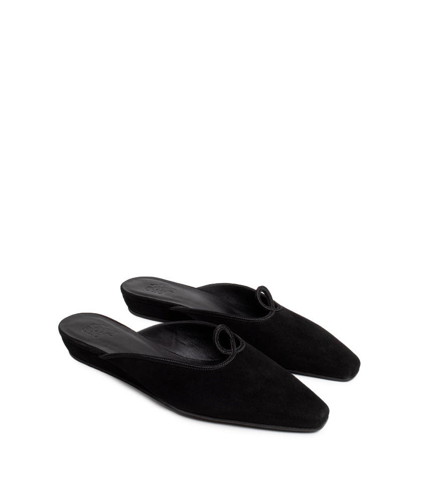 RUTH SUEDE LEATHER IN BLACK
