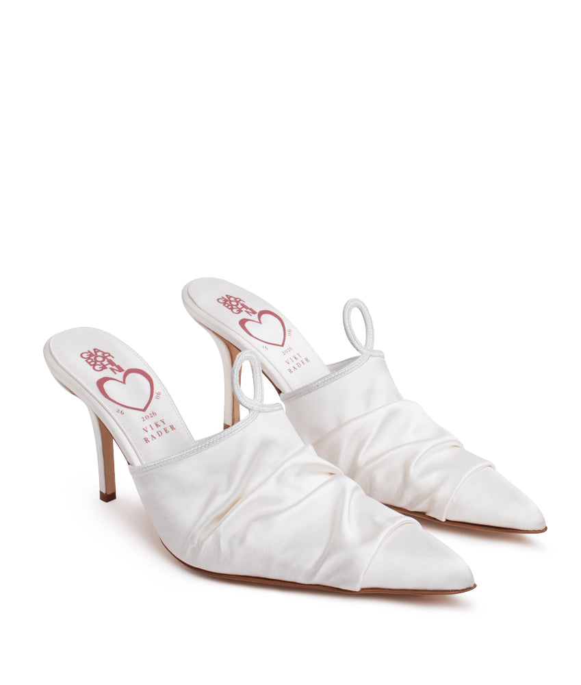 VICTORIA SATIN IN WHITE