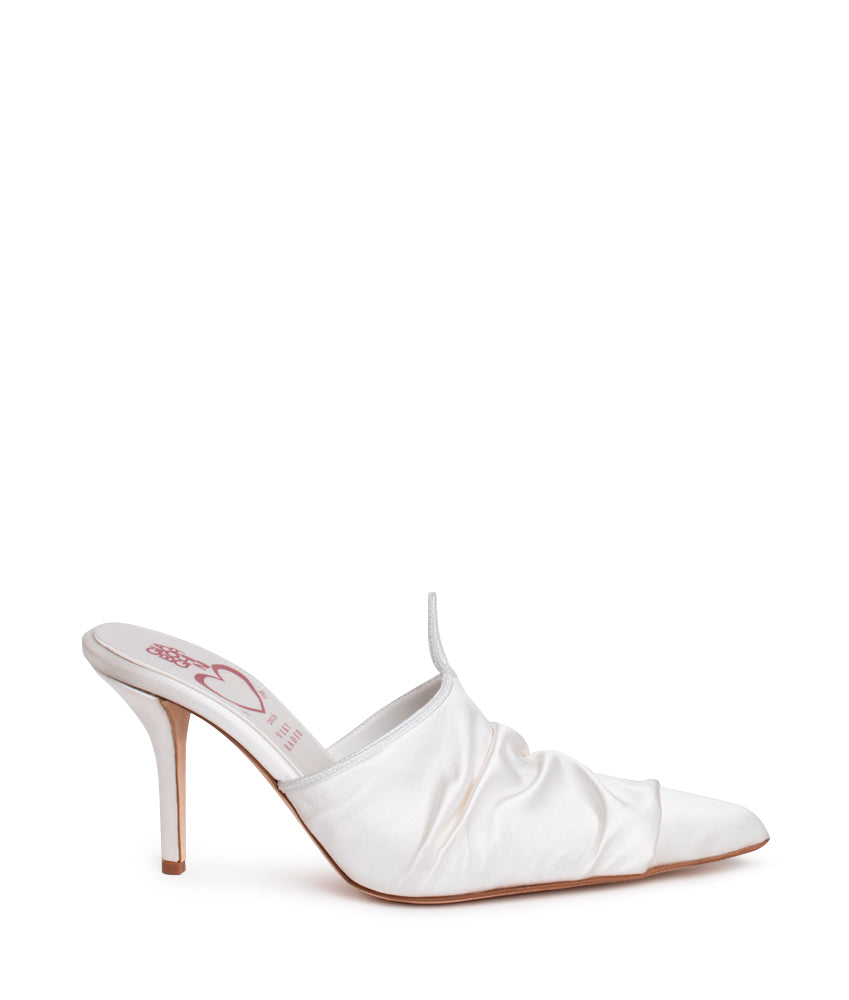 VICTORIA SATIN IN WHITE