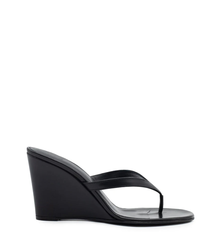 THE WEDGE LEATHER IN BLACK